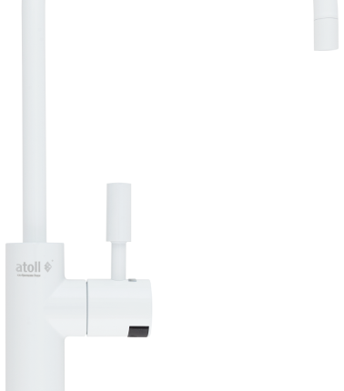 Кран рычажковый atoll A-8883-WE LED (белый)